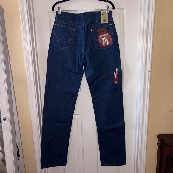 Wrangler 3X Relaxed Fit Jeans 30x36 Men's Dark Wash Denim NWT Cowboy Western - Picture 1 of 6